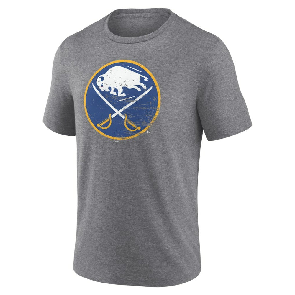 Buffalo Sabres - Heritage Custom Tri-Blend T-Shirt Gray