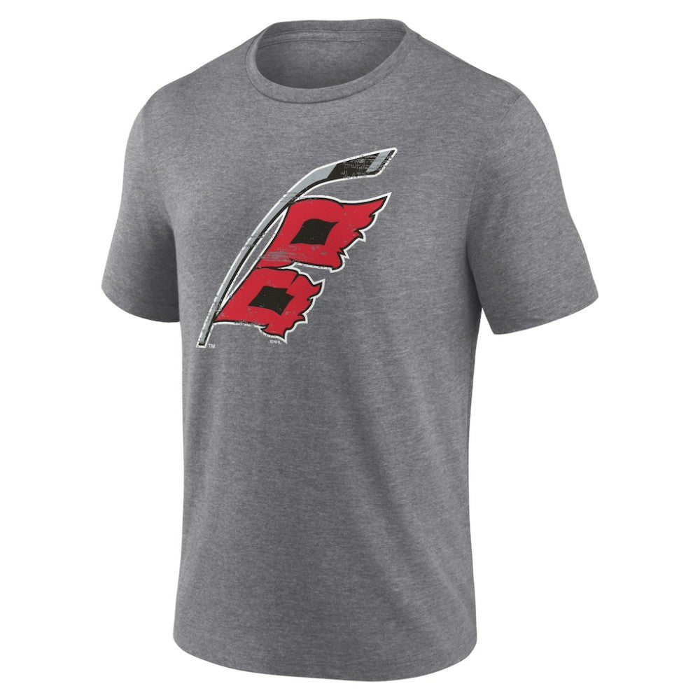 Carolina Hurricanes - Heritage Custom Tri-Blend T-Shirt Gray