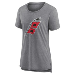 Carolina Hurricanes - Women's Heritage Custom Tri-Blend T-Shirt Gray