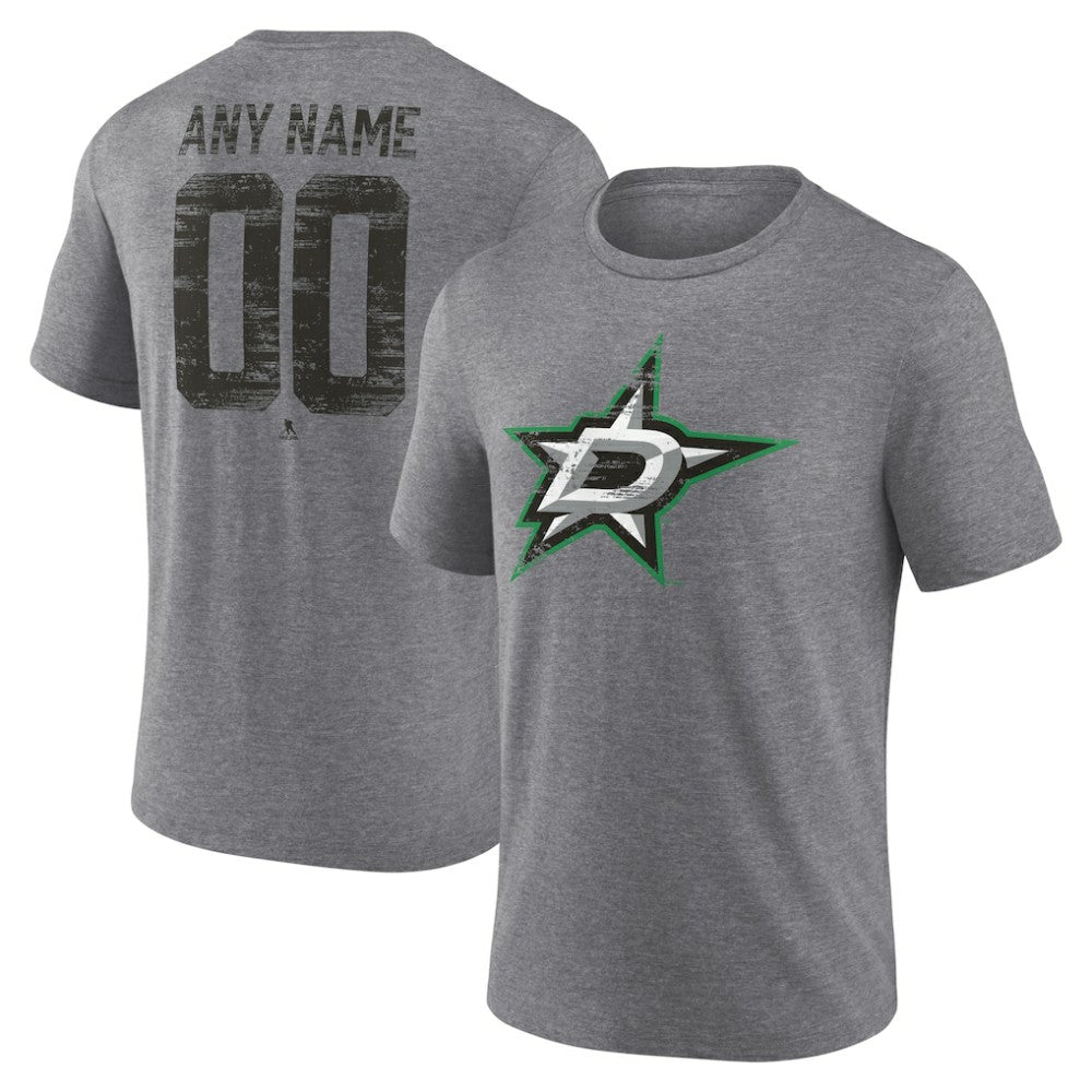 Dallas Stars - Heritage Custom Tri-Blend T-Shirt Gray