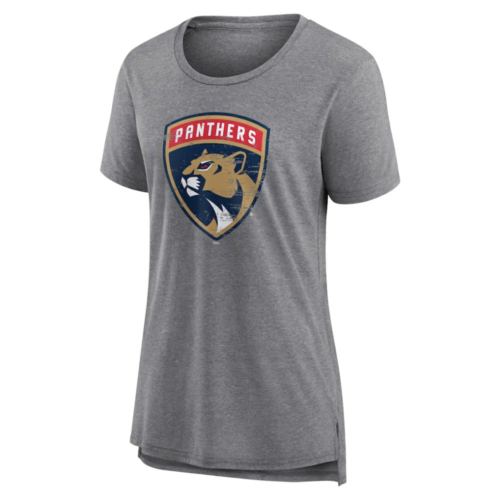 Florida Panthers - Women's Heritage Custom Tri-Blend T-Shirt Gray