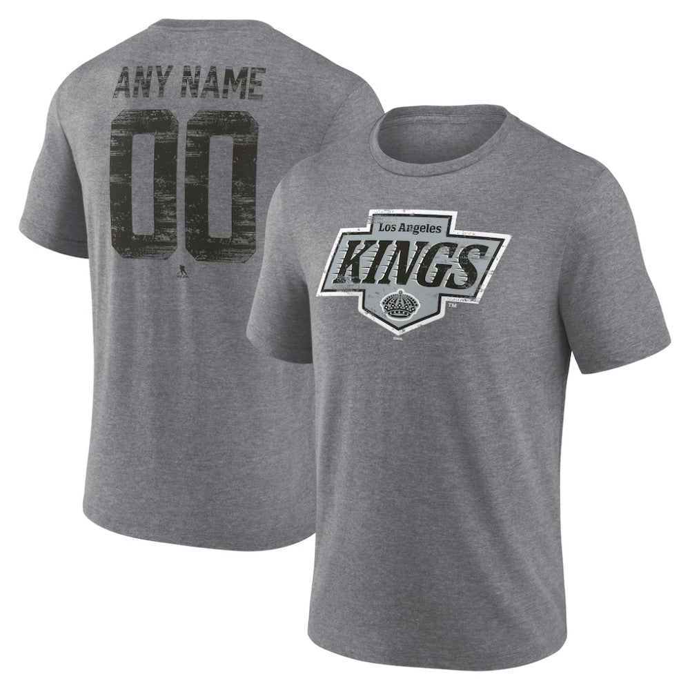 Los Angeles Kings - Heritage Custom Tri-Blend T-Shirt Gray