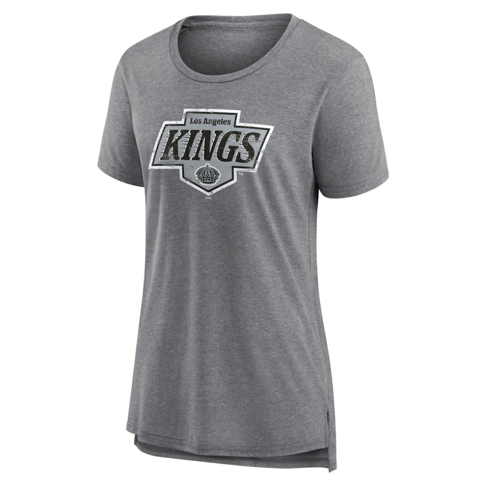 Los Angeles Kings - Women's Heritage Custom Tri-Blend T-Shirt Gray