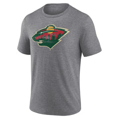 Minnesota Wild - Heritage Custom Tri-Blend T-Shirt Gray