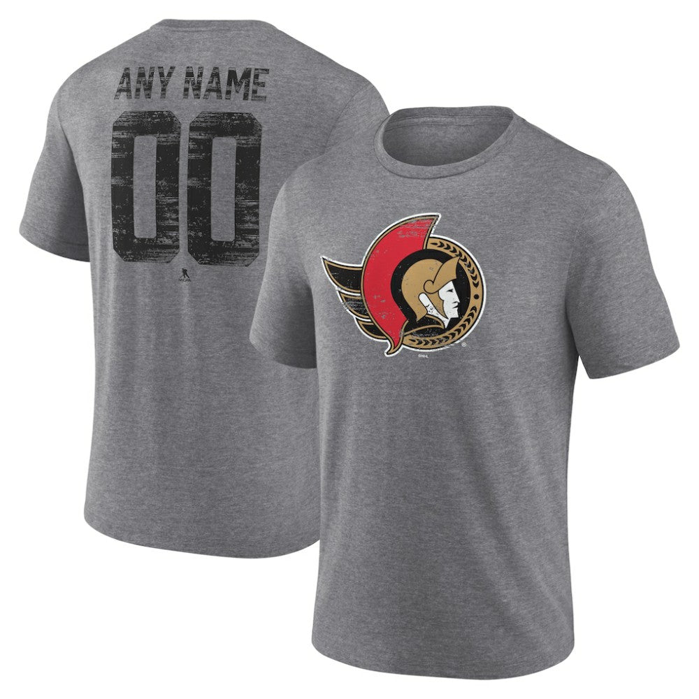 Ottawa Senators - Heritage Custom Tri-Blend T-Shirt Gray
