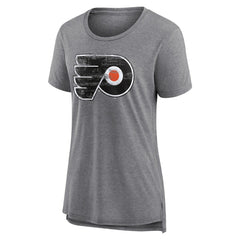 Philadelphia Flyers - Women's Heritage Custom Tri-Blend T-Shirt Gray