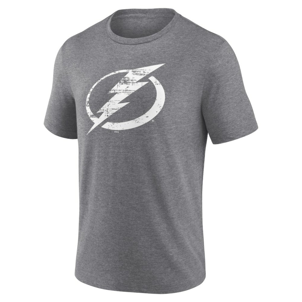 Tampa Bay Lightning - Heritage Custom Tri-Blend T-Shirt Gray