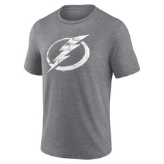 Tampa Bay Lightning - Heritage Custom Tri-Blend T-Shirt Gray