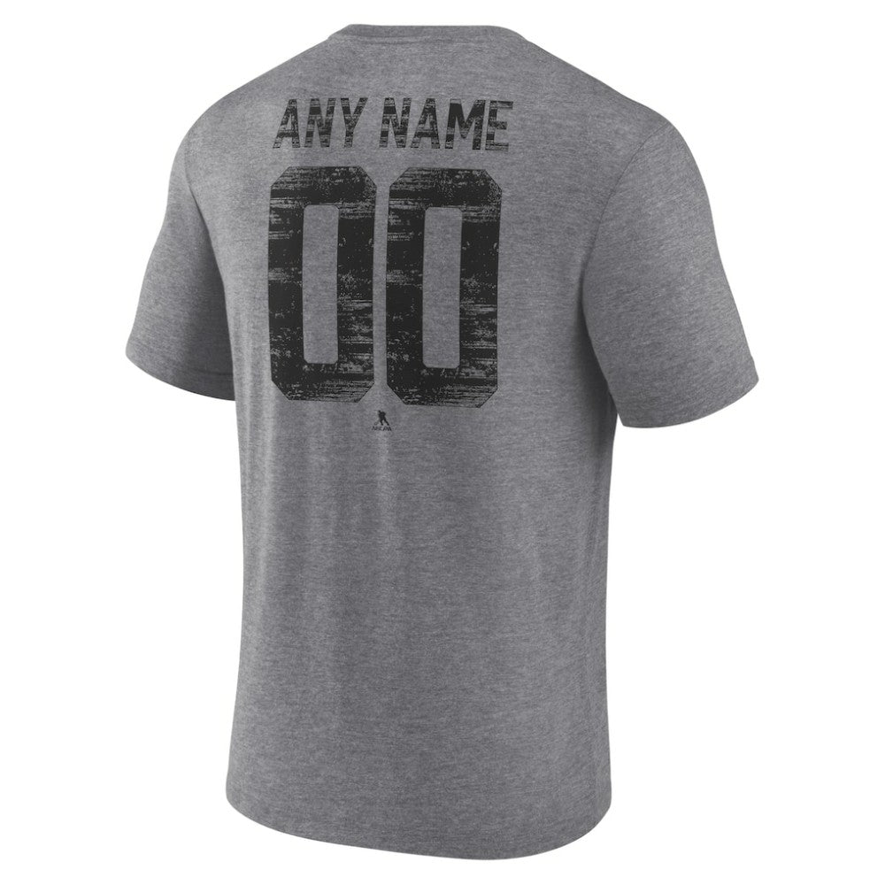 Utah Mammoth - Heritage Custom Tri-Blend T-Shirt Gray