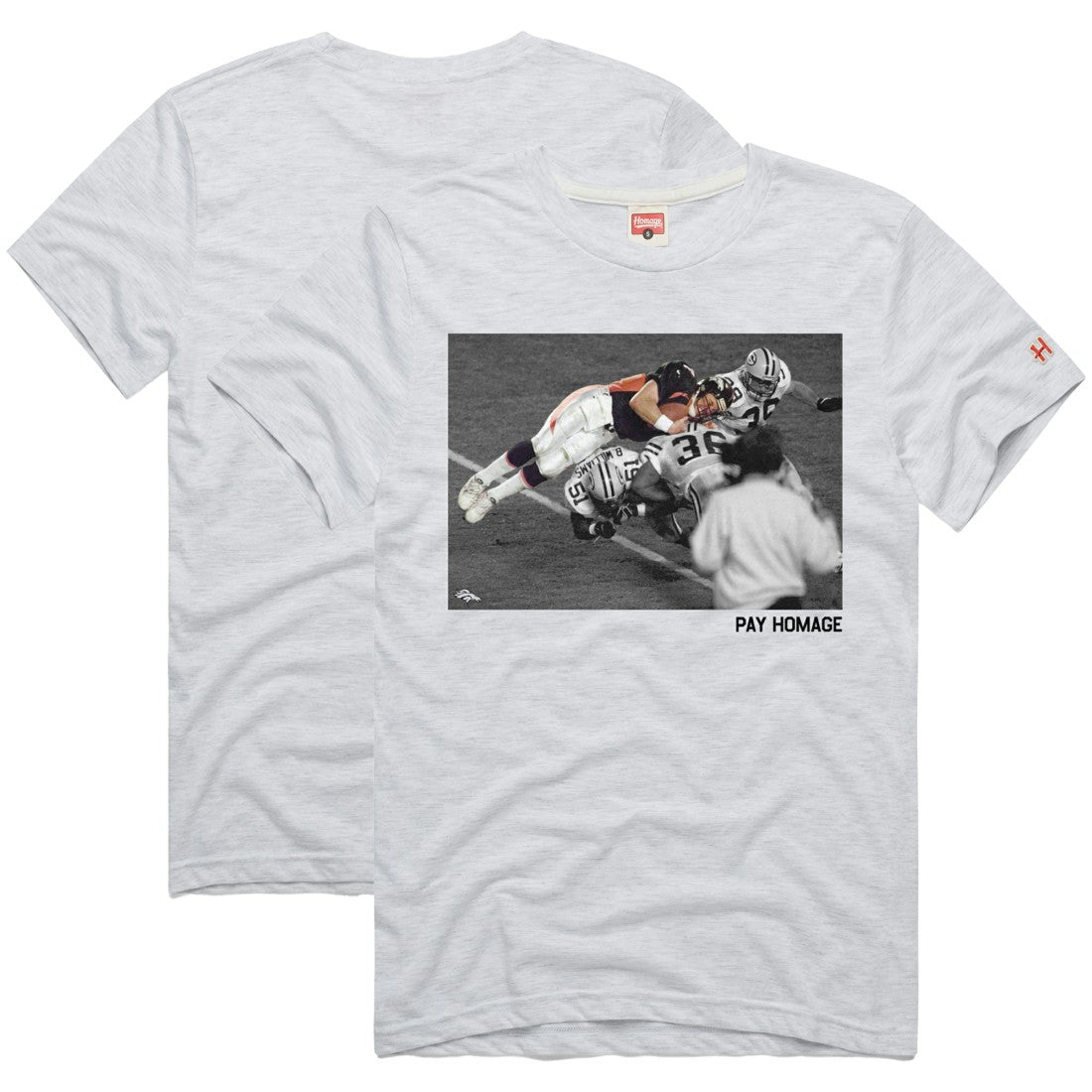 John Elway Denver Broncos Homage Unisex Pay Homage Tri-Blend T-Shirt Ash - NFL