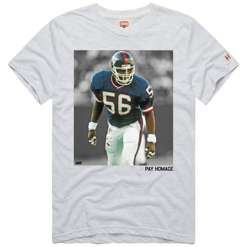 Lawrence Taylor New York Giants Homage Unisex Pay Homage Tri-Blend T-Shirt Ash - NFL