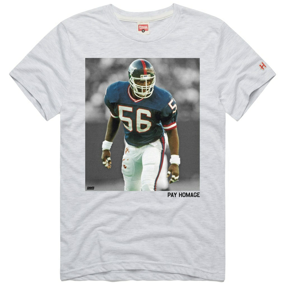 Lawrence Taylor New York Giants Homage Unisex Pay Homage Tri-Blend T-Shirt Ash - NFL