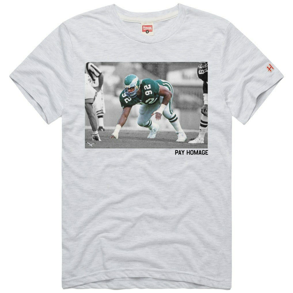 Reggie White Philadelphia Eagles Homage Unisex Pay Homage Tri-Blend T-Shirt Ash - NFL