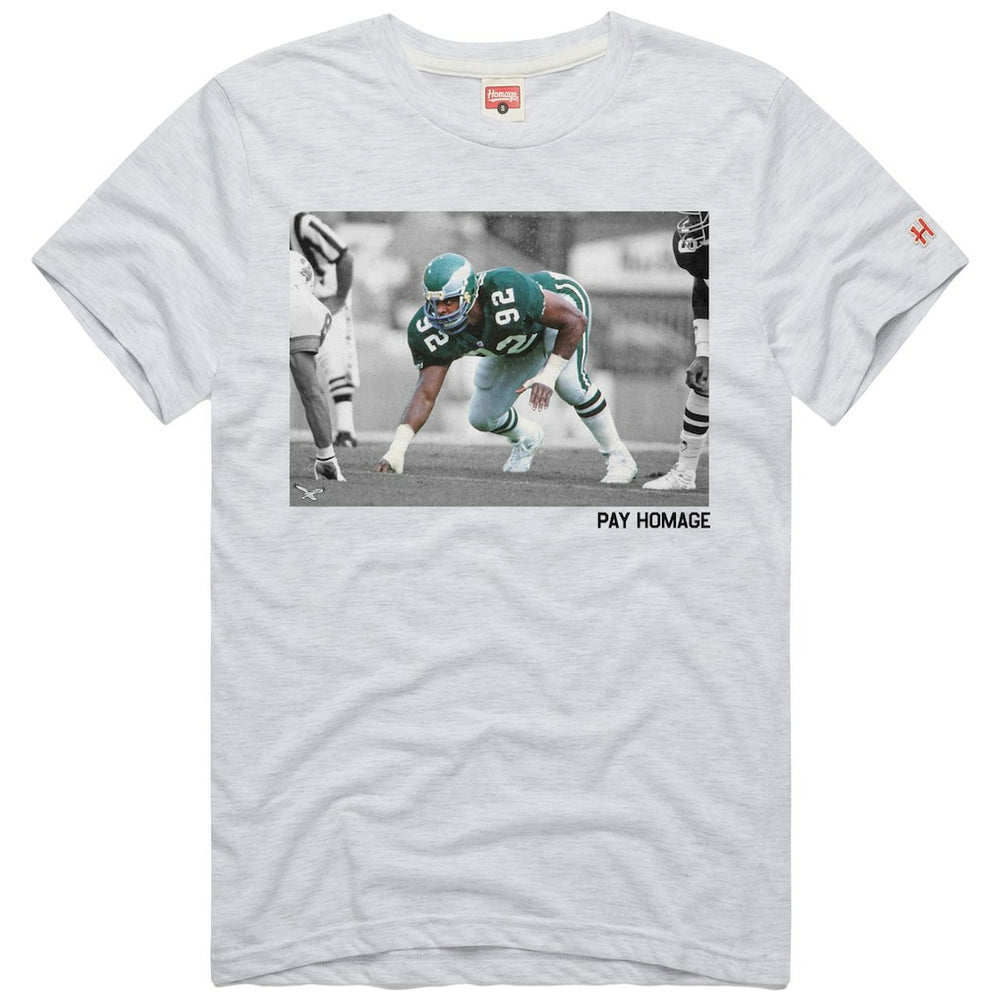 Reggie White Philadelphia Eagles Homage Unisex Pay Homage Tri-Blend T-Shirt Ash - NFL
