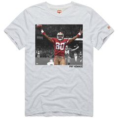 Jerry Rice San Francisco 49ers Homage Unisex Pay Homage Tri-Blend T-Shirt Ash - NFL