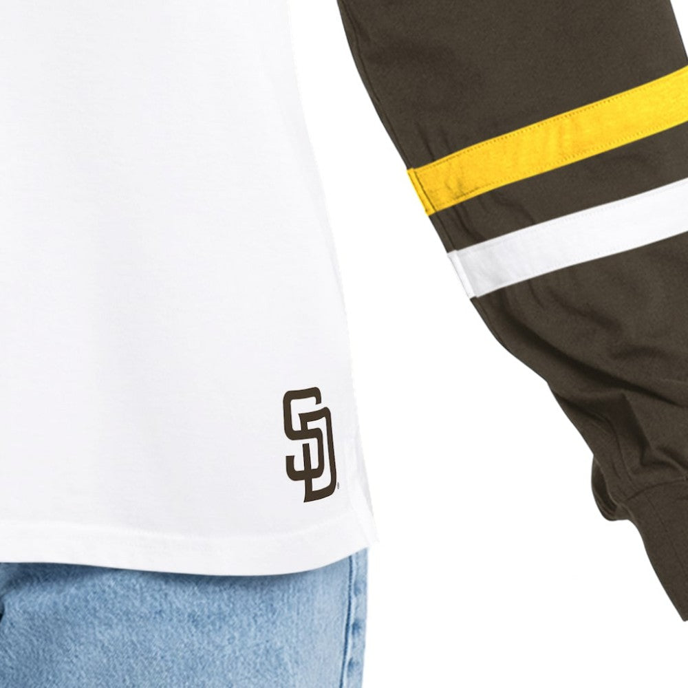 San Diego Padres G-III 4Her by Carl Banks Women's Key Player Oversized Hooded Long Sleeve T-Shirt for sale
