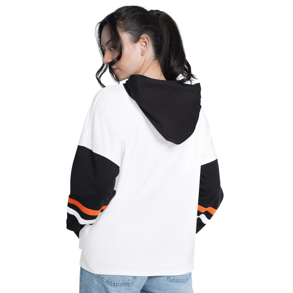 San Francisco Giants G-III 4Her by Carl Banks Women's Key Player Oversized Hooded Long Sleeve T-Shirt Sale