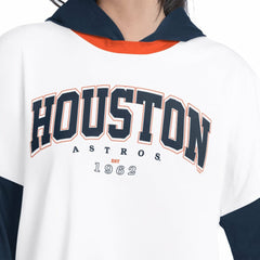 Houston Astros G-III 4Her by Carl Banks Women's Key Player Oversized Hooded Long Sleeve T-Shirt Clearance
