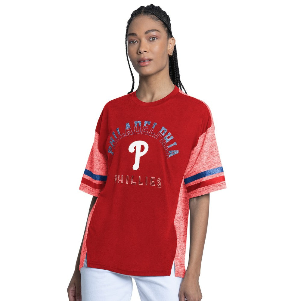 Philadelphia Phillies G-III 4Her by Carl Banks Women's Off-Season Oversized Top Clearance