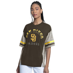 San Diego Padres G-III 4Her by Carl Banks Women's Off-Season Oversized Top Clearance