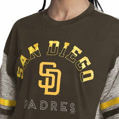 San Diego Padres G-III 4Her by Carl Banks Women's Off-Season Oversized Top Clearance