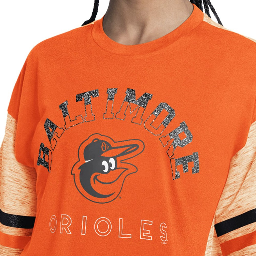 Baltimore Orioles G-III 4Her by Carl Banks Women's Off-Season Oversized Top Sale
