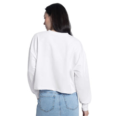 New York Mets G-III 4Her by Carl Banks Women's Bleachers Cropped Pullover Sweatshirt for sale