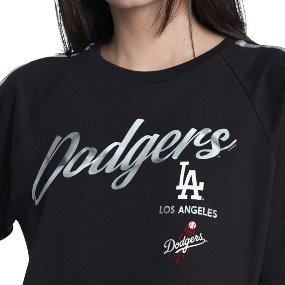 Los Angeles Dodgers G-III 4Her by Carl Banks Women's Classic Play Cropped T-Shirt Clearance