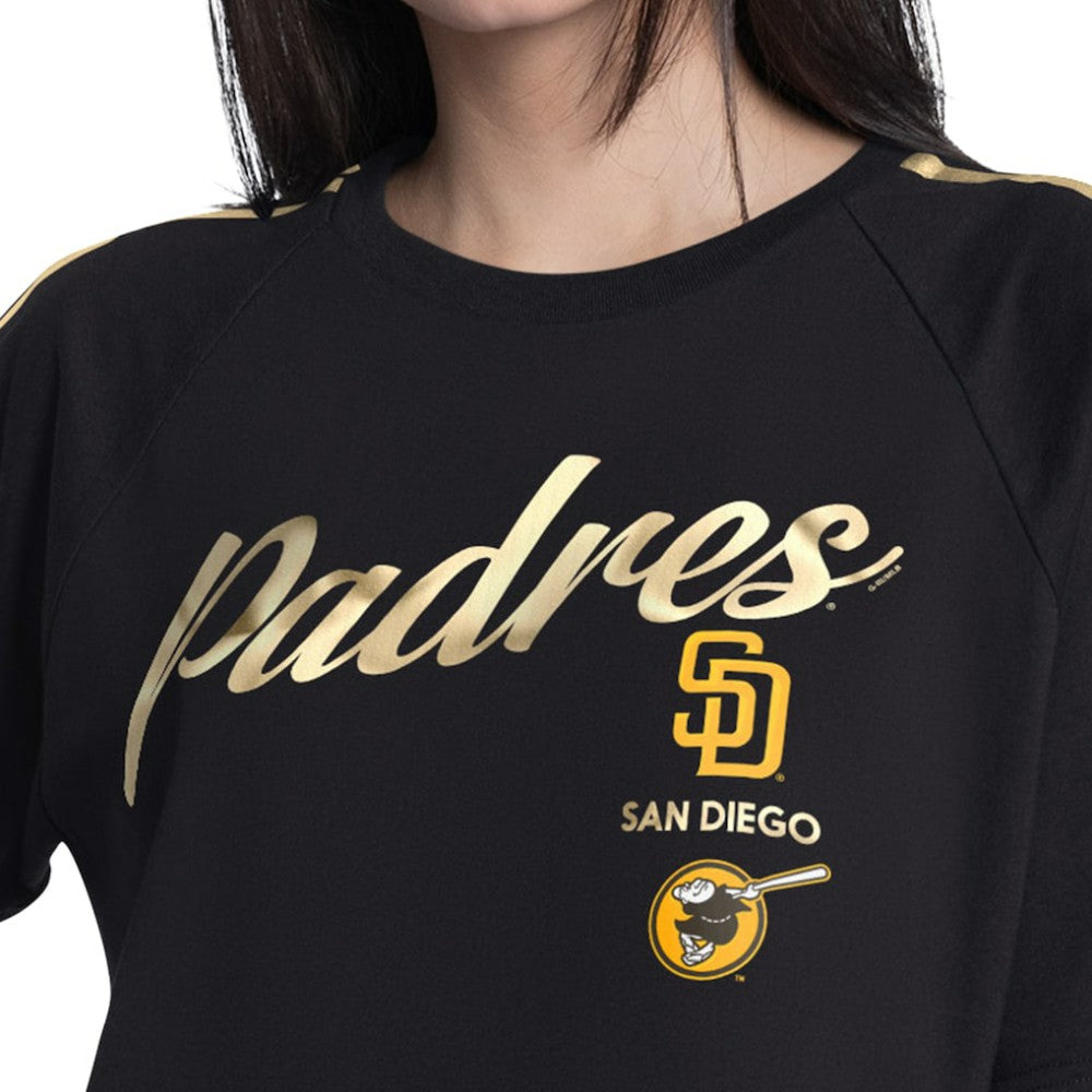 San Diego Padres G-III 4Her by Carl Banks Women's Classic Play Cropped T-Shirt On Sale