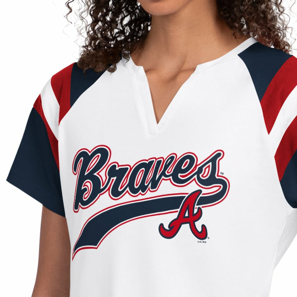 Atlanta Braves Starter Women's Game On Notch Neck T-Shirt Clearance