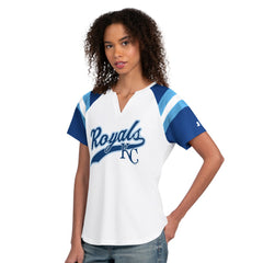 Kansas City Royals Starter Women's Game On Notch Neck T-Shirt discount