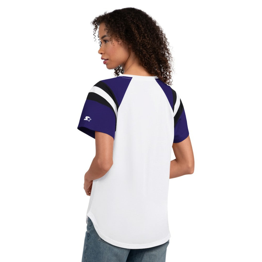Colorado Rockies Starter Women's Game On Notch Neck T-Shirt Sale