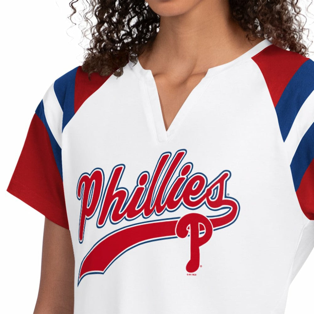 Philadelphia Phillies Starter Women's Game On Notch Neck T-Shirt Sale