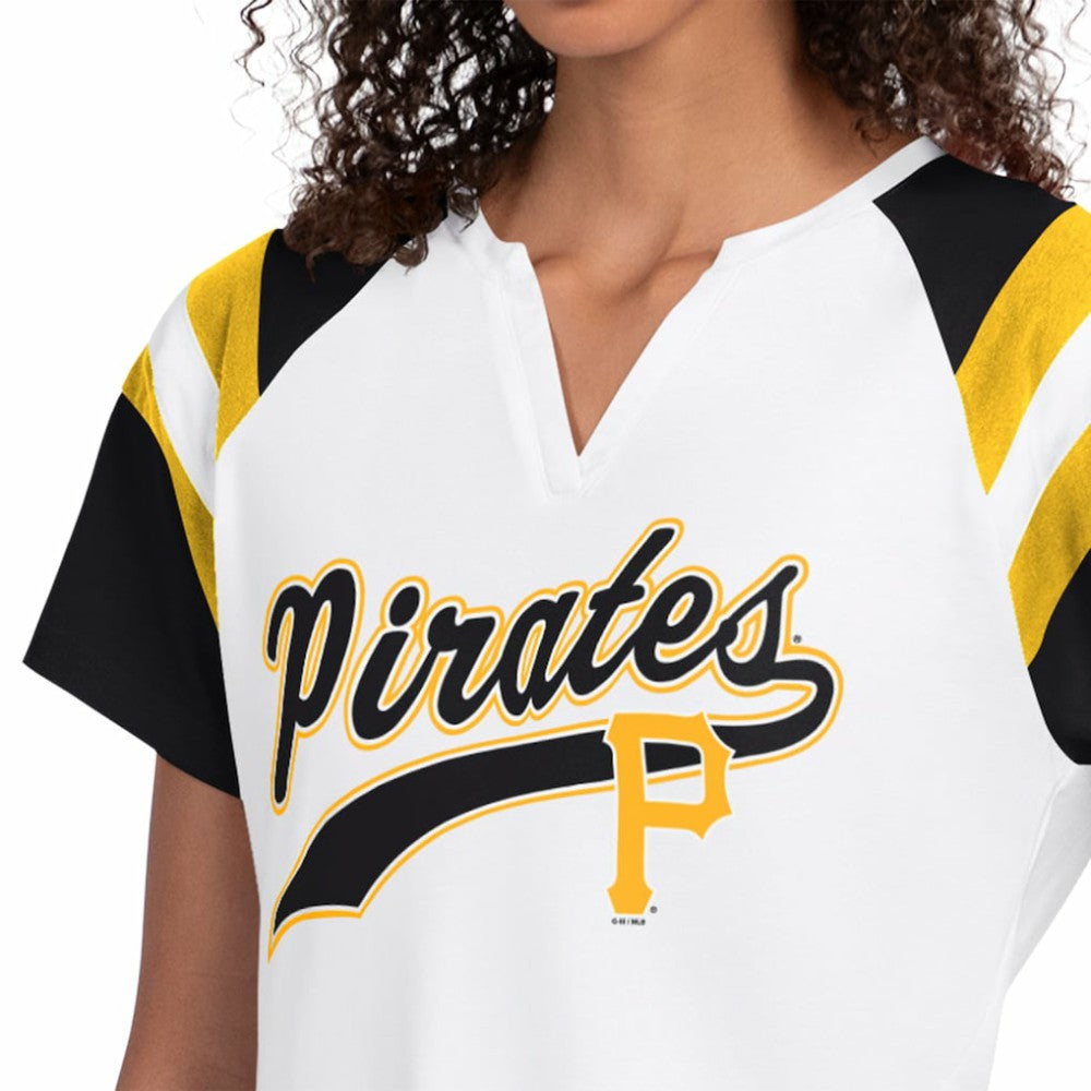Pittsburgh Pirates Starter Women's Game On Notch Neck T-Shirt Near Me