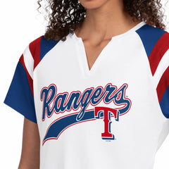 Texas Rangers Starter Women's Game On Notch Neck T-Shirt Sale