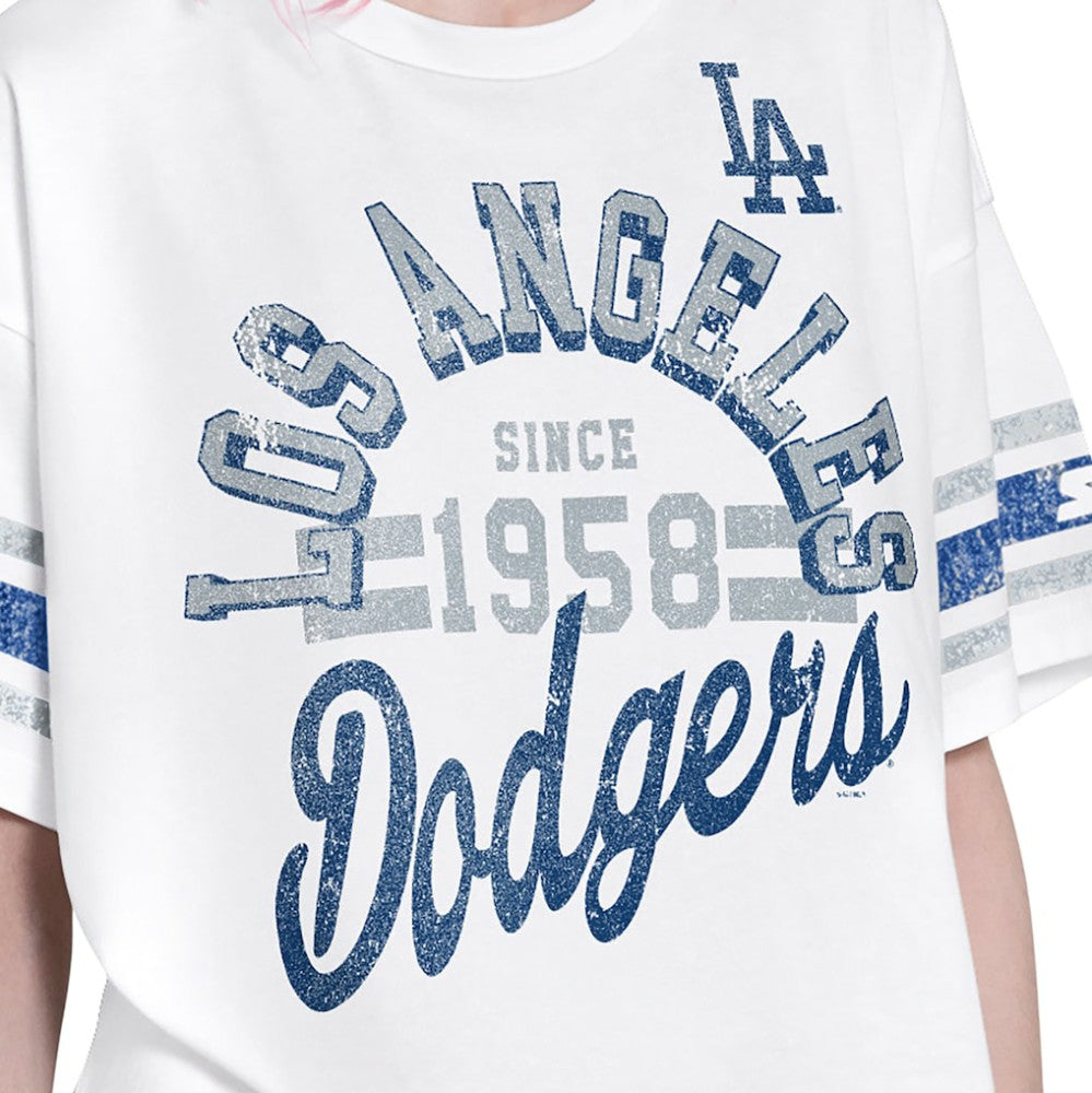 Los Angeles Dodgers Starter Women's Cropped Hurry Up Offense T-Shirt discount