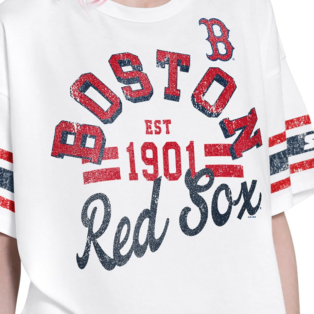 Boston Red Sox Starter Women's Cropped Hurry Up Offense T-Shirt Clearance