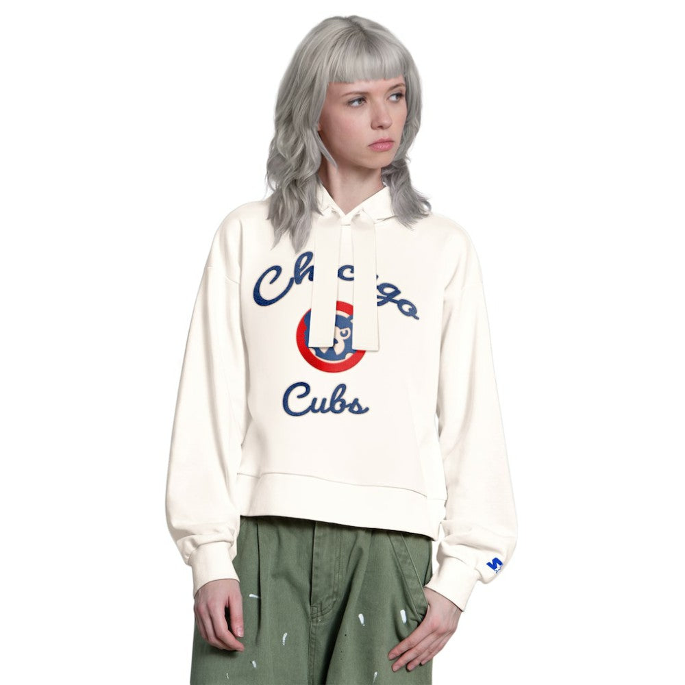 Chicago Cubs Starter Women's Baseline Hoodie Sweatshirt Online