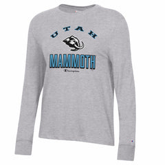 Utah Mammoth - Champion Women's Core Long Sleeve T-Shirt Gray