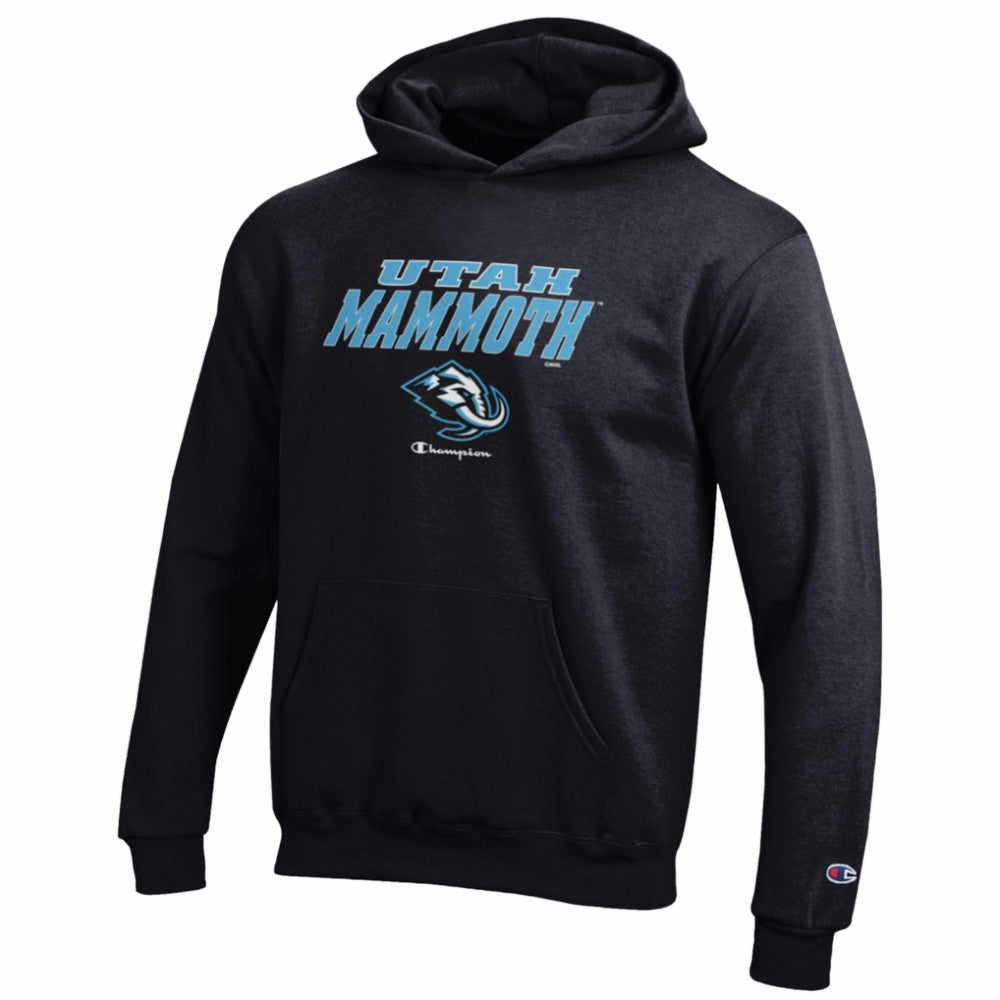 Utah Mammoth - Champion Youth Eco Powerblend Hoodie Black