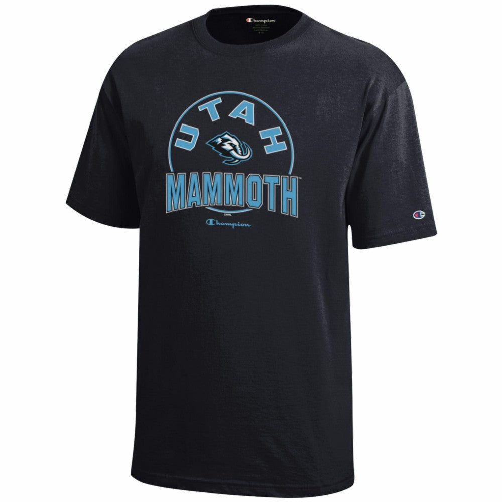 Utah Mammoth - Champion Youth Jersey T-Shirt Black