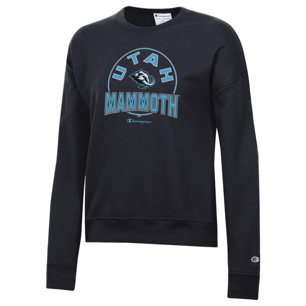 Utah Mammoth - Champion Women's Powerblend Fleece Sweatshirt Black