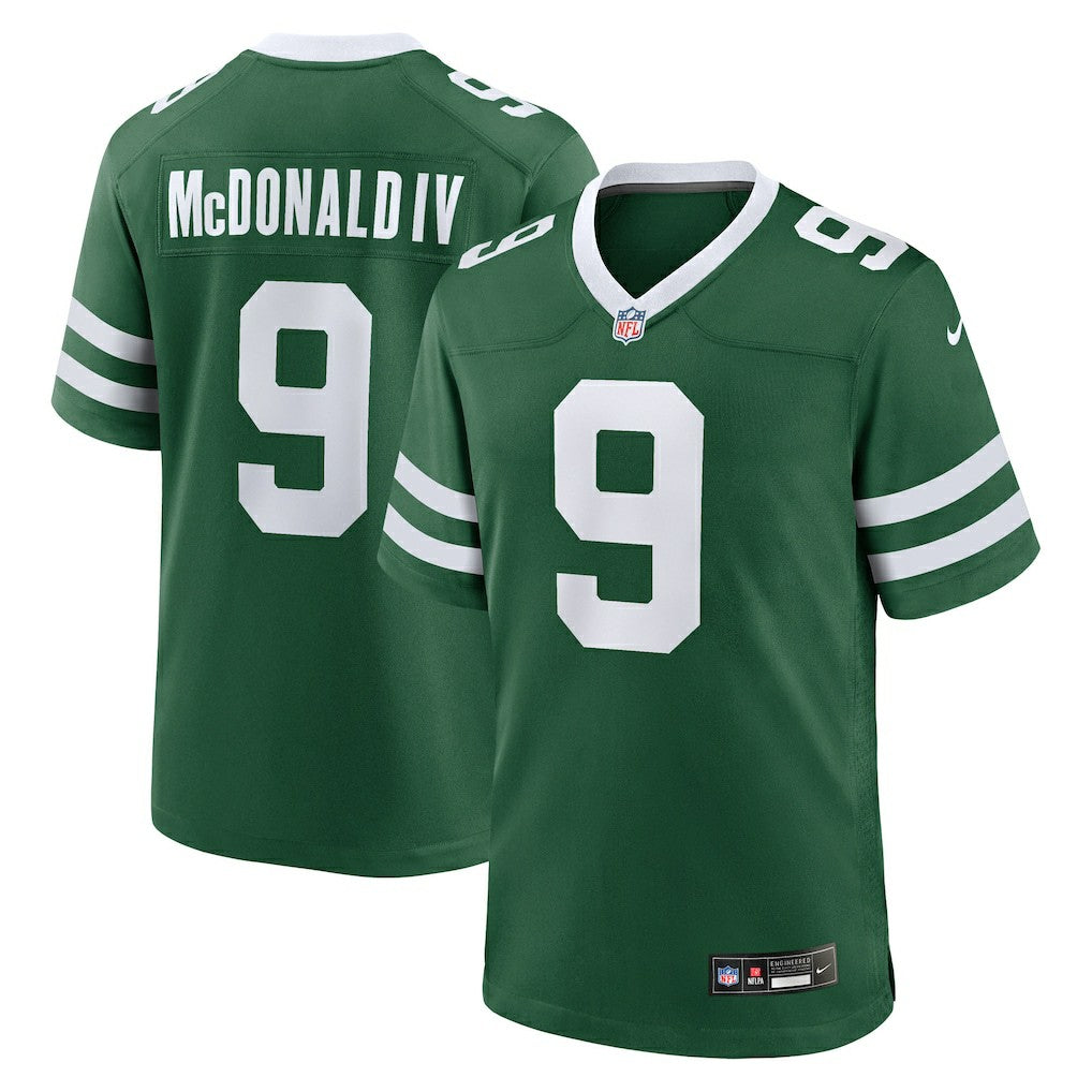 Will McDonald IV New York Jets Team Game Jersey Legacy Green - Nike