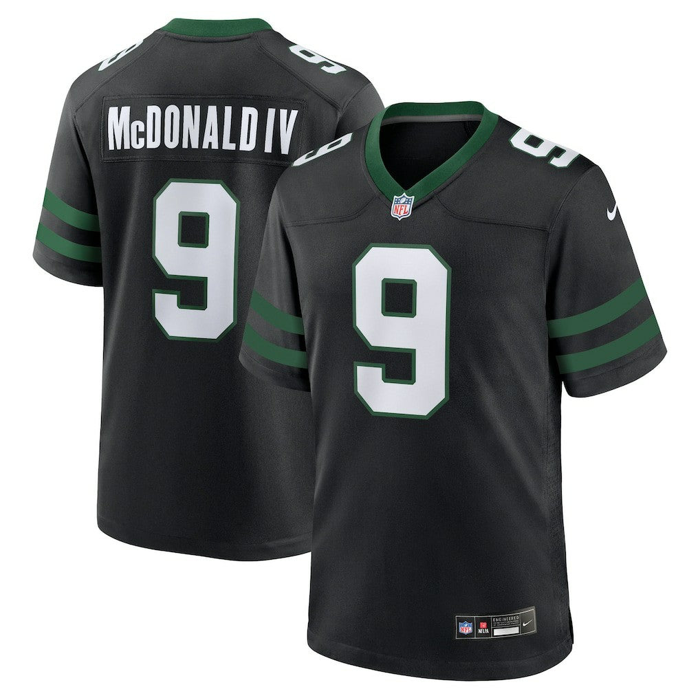 Will McDonald IV New York Jets Alternate Game Jersey Legacy Black - Nike