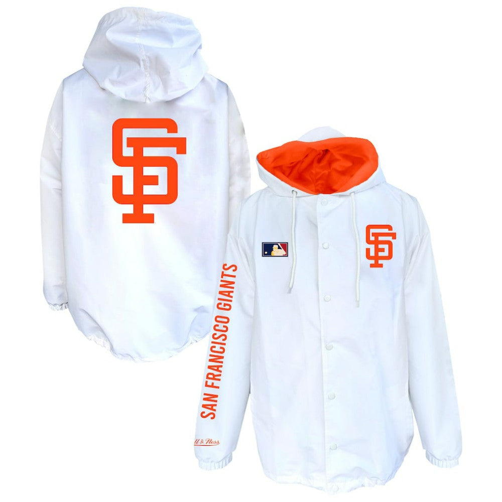 San Francisco Giants Mitchell & Ness Big & Tall Full-Snap Hooded Jacket Clearance