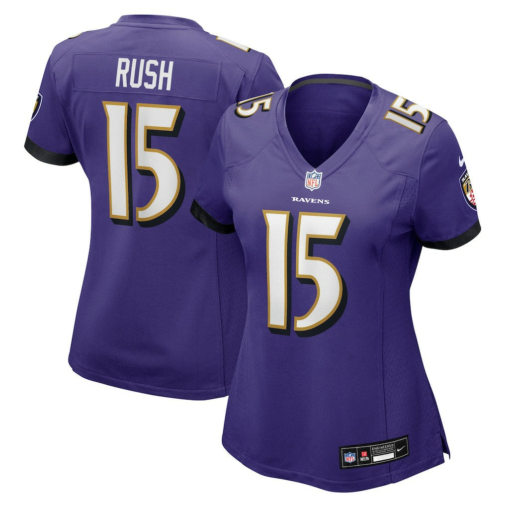 Cooper Rush Baltimore Ravens Women's Team Game Jersey - Purple | NFL Jerseys