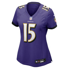 Cooper Rush Baltimore Ravens Women's Team Game Jersey Purple - Nike