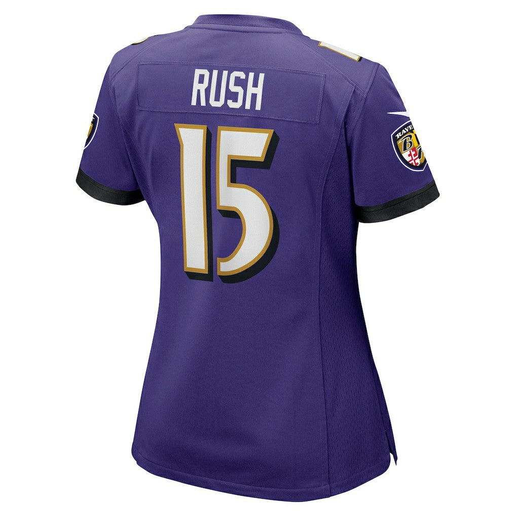 Cooper Rush Baltimore Ravens Women's Team Game Jersey - Purple | NFL Jerseys