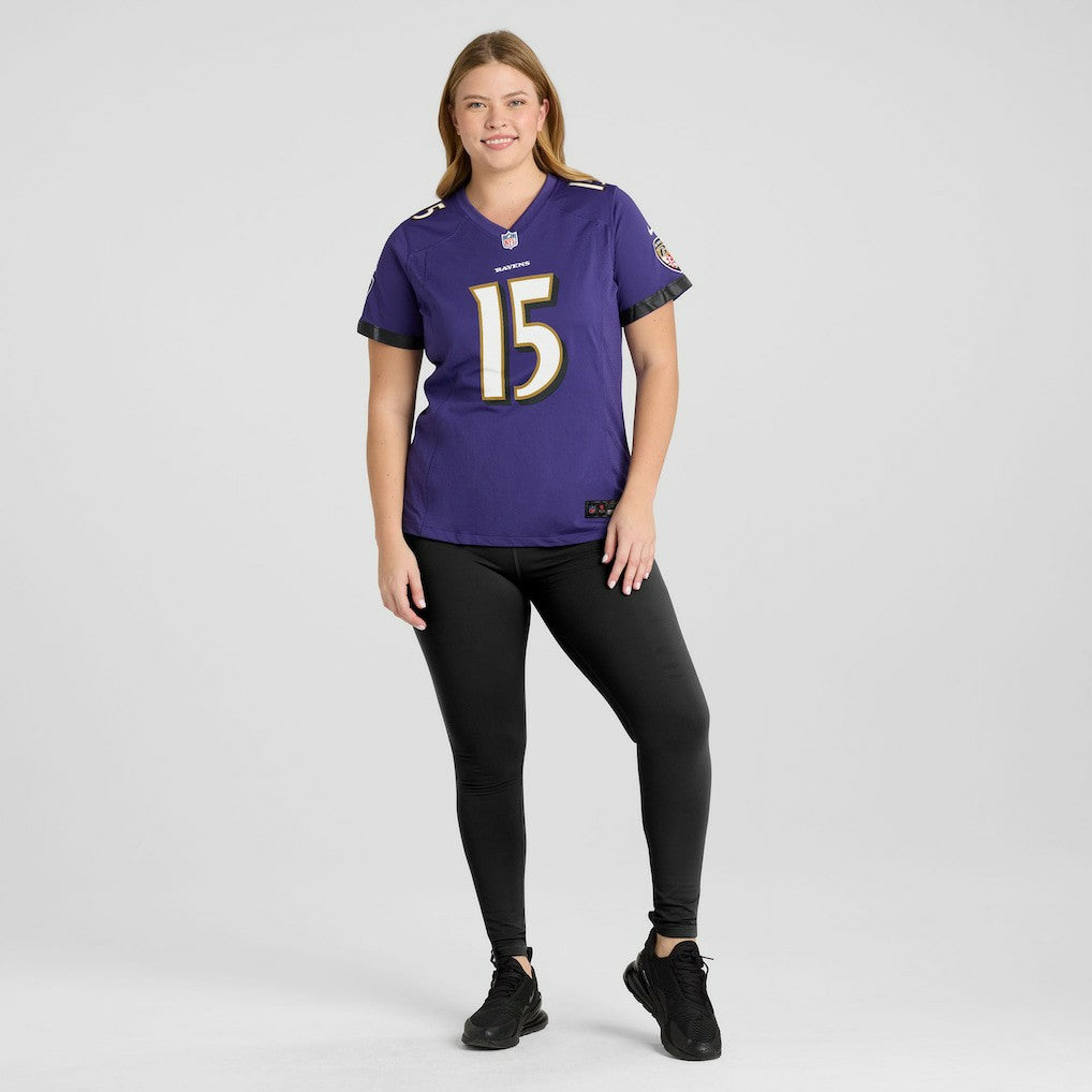 Cooper Rush Baltimore Ravens Women's Team Game Jersey - Purple | NFL Jerseys