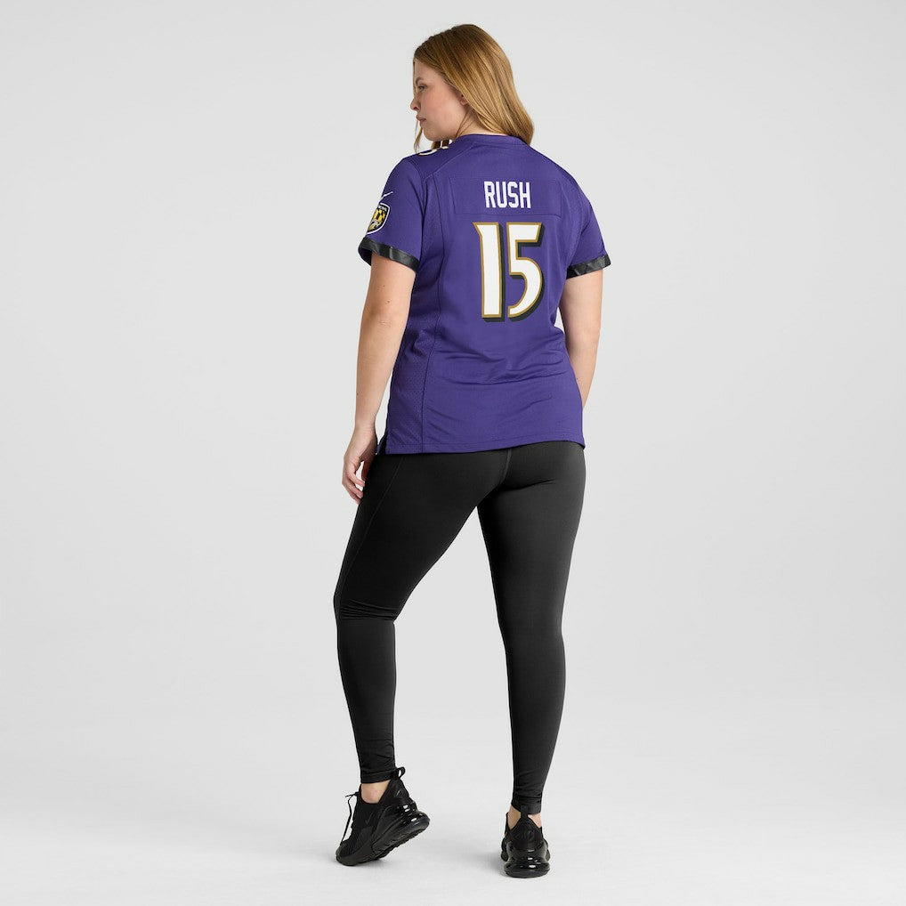 Cooper Rush Baltimore Ravens Women's Team Game Jersey - Purple | NFL Jerseys